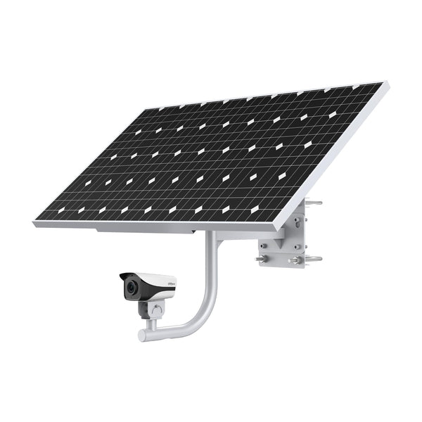 Dahua 100W Solar Camera System Kit (With Lithium Battery), KIT/DH-PFM378-B100-WB/PFM372-L45-4S14P/DH-IPC-HFW4230MP-4G-AS-I2-0360B-HW120
