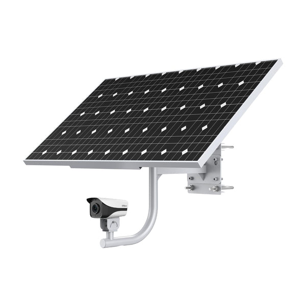 Dahua 100W Solar Camera System Kit (With Lithium Battery), KIT/DH-PFM378-B100-WB/PFM372-L45-4S14P/DH-IPC-HFW4230MP-4G-AS-I2-0360B-HW120-CTC Security