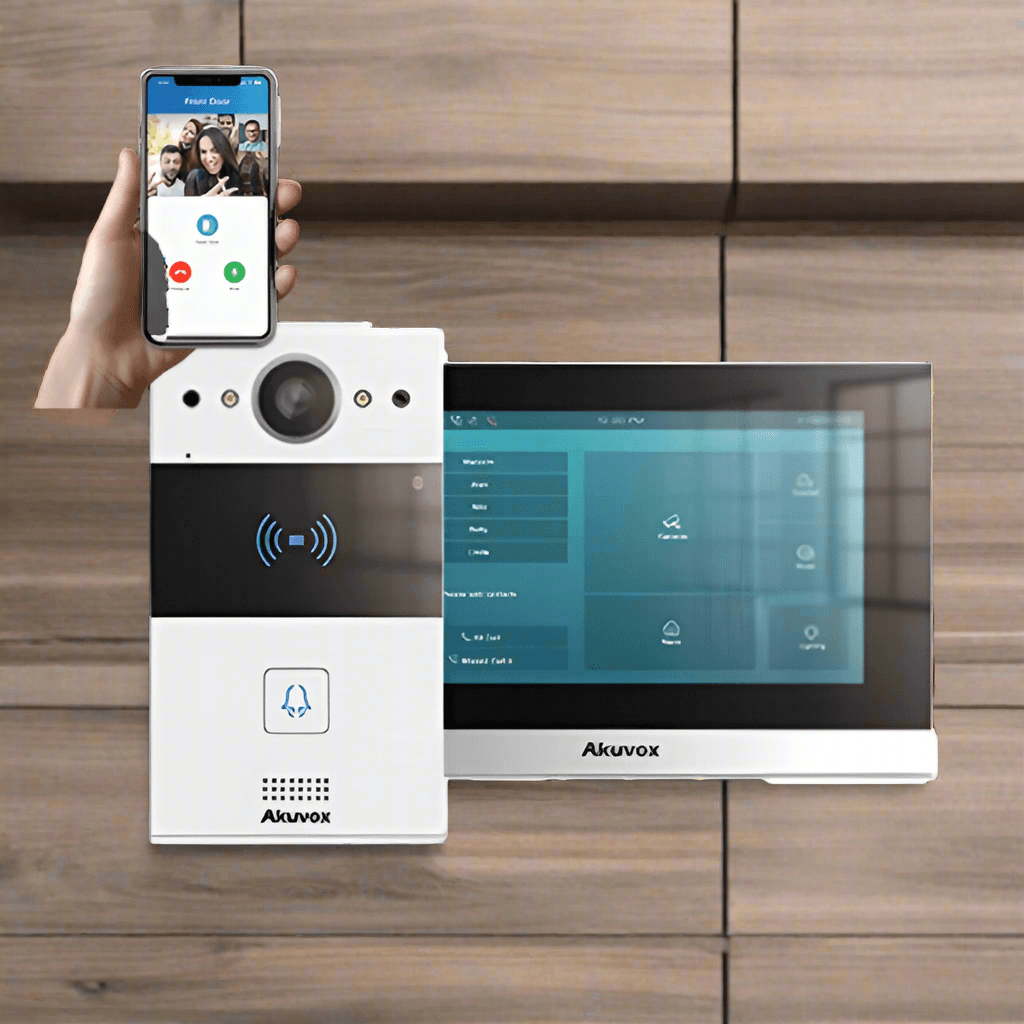 Akuvox 2-Wire Smartphone Intercom Kit, R20A-2/C313W-2