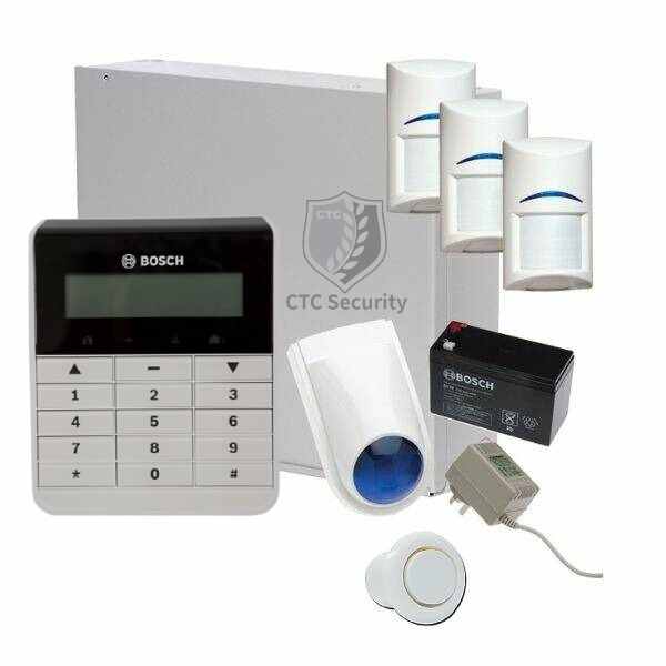 Bosch Solution 2000 Alarm System with 3 x Gen 2 Quad Detectors+ Text Code pad