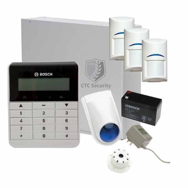 Bosch Solution 2000 Alarm System with 3 x Gen 2 PIR Detectors+  Text Code pad