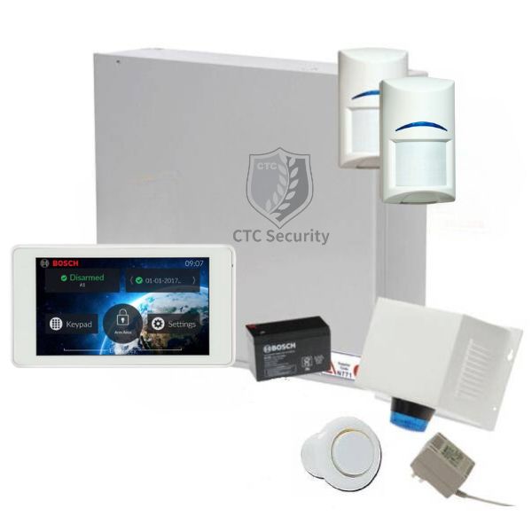 Bosch Solution 2000 Alarm System with 2 x Gen 2 Quad Detectors+ 5" Touch Screen Code pad