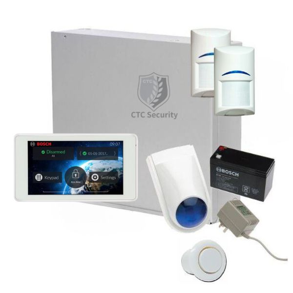 Bosch Solution 2000 Alarm System with 2 x Gen 2 Quad Detectors+ 5" Touch Screen Code pad