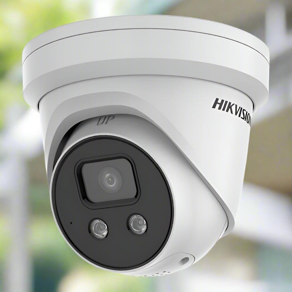 Hikvision Acusense Turret Camera 8MP 4K with Sound, Strobe, Light & Alarm, DS-2CD2386G2-ISU/SL - CTC Communications