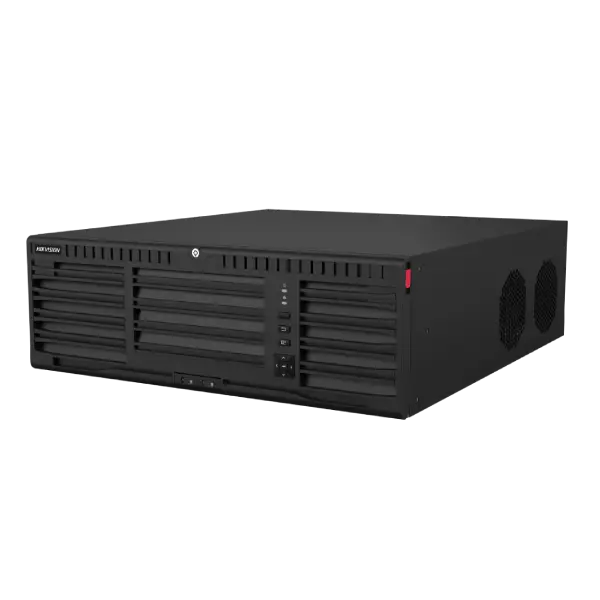 Black electronic device on a white background