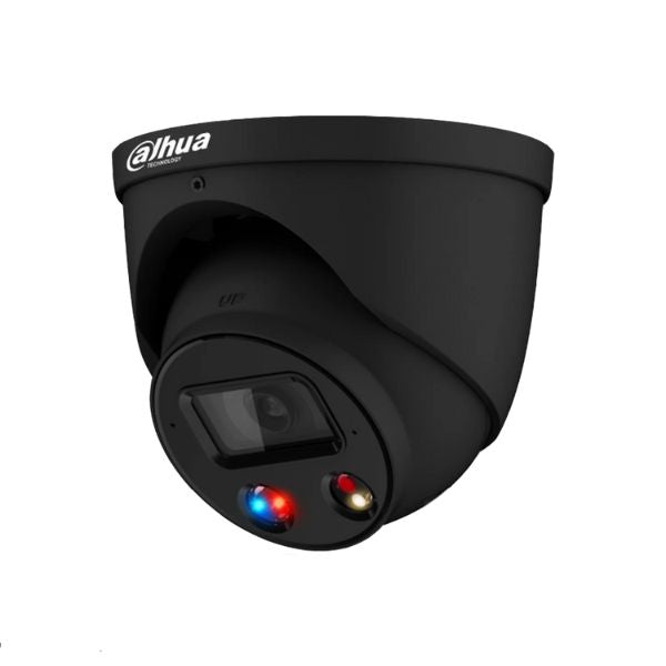 Dahua 6MP TIOC 2.0 Active Deterrence Turret Fixed Camera, DH-IPC-HDW3649H-AS-PV-ANZ-BLK - CTC Communications