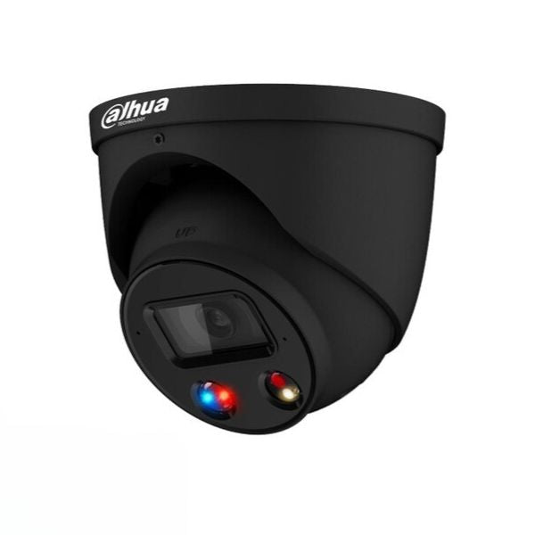 Dahua 5MP TIOC 2.0 Active Deterrence Turret Fixed Camera Black, DH-IPC-HDW3549HP-AS-PV-S3-BLK - CTC Communications
