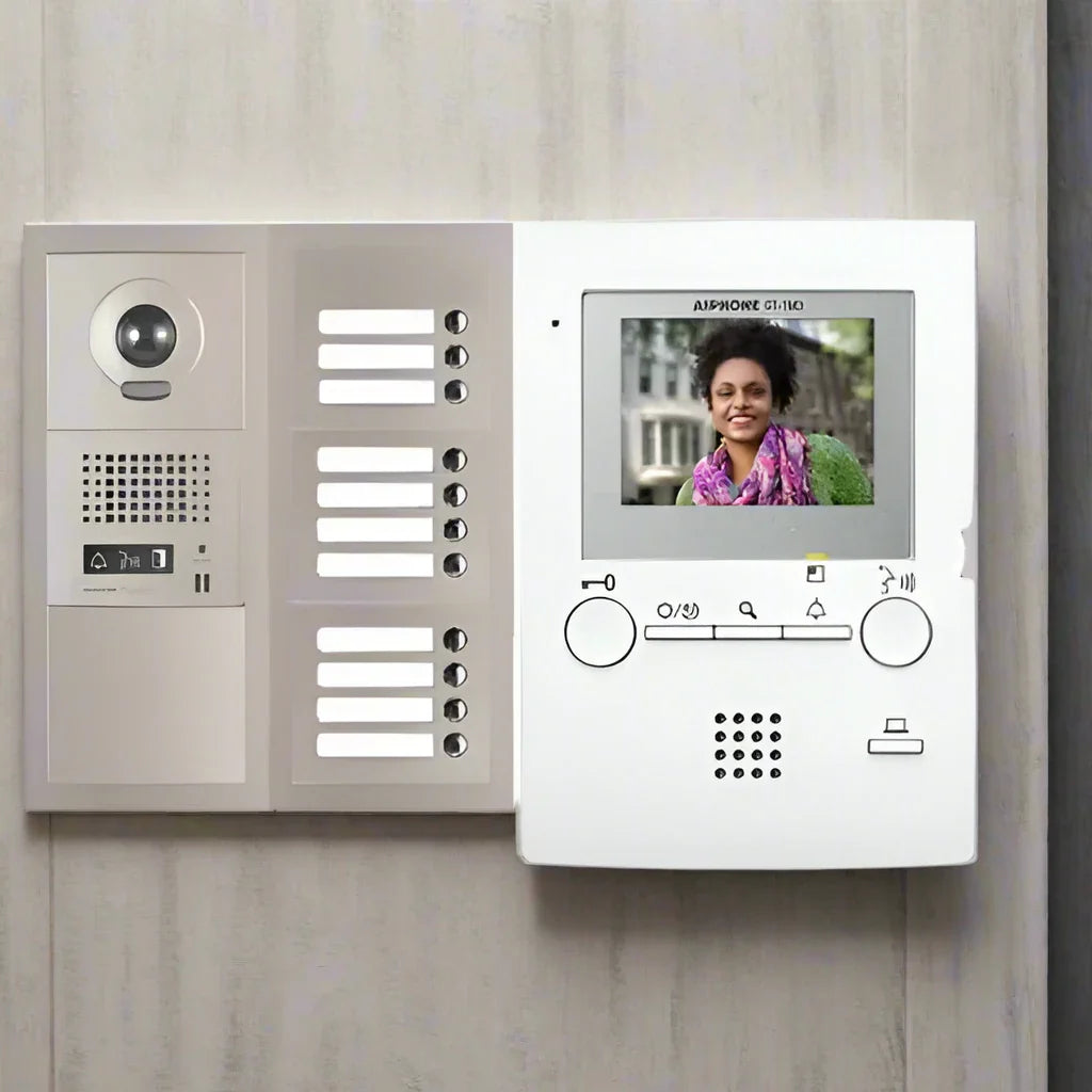 Aiphone GT-11V3 11 Apartment Multi Tenant 3.5" Video Intercom System Set(GT-1M3)