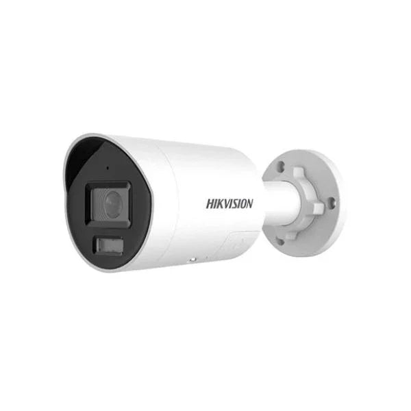 Hikvision security camera on a white background
