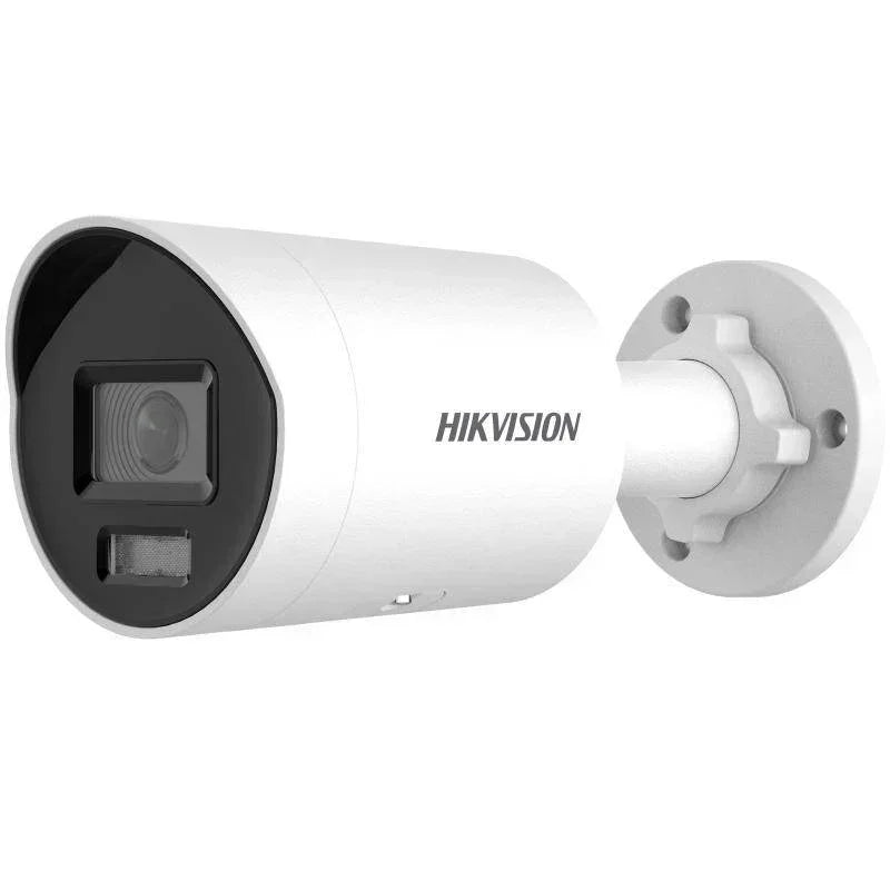 Hikvision security camera on a white background