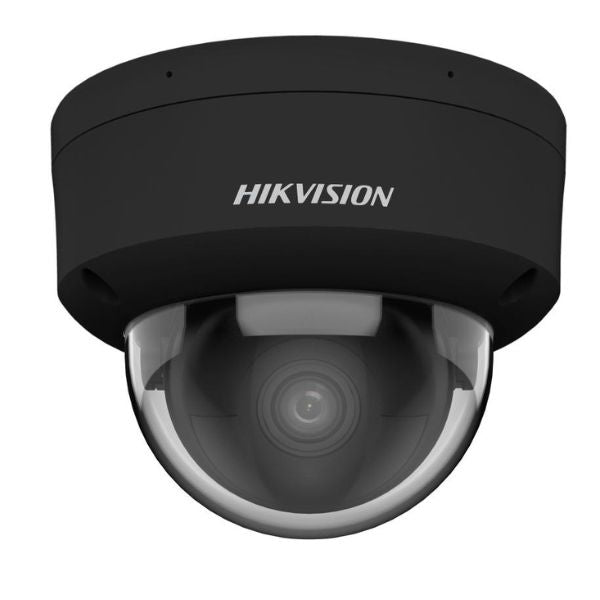 Hikvision security camera on a white background