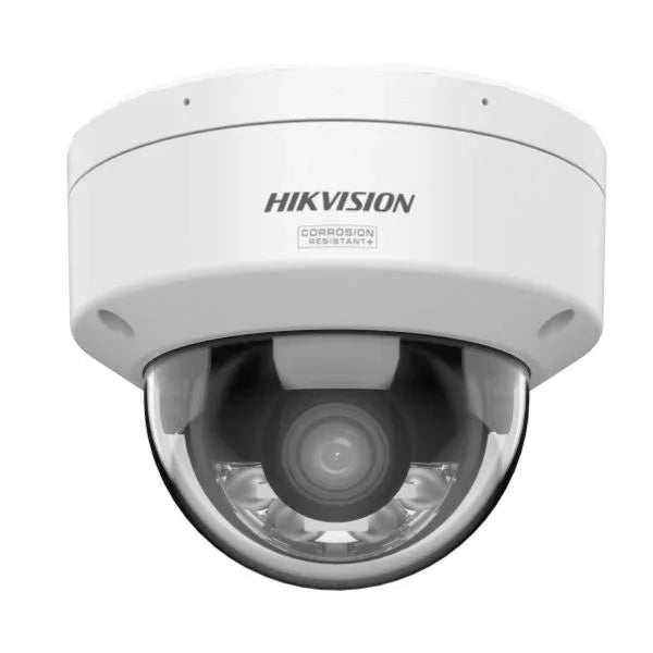 Hikvision security camera on a white background