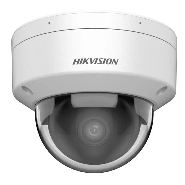 Hikvision security camera on a white background