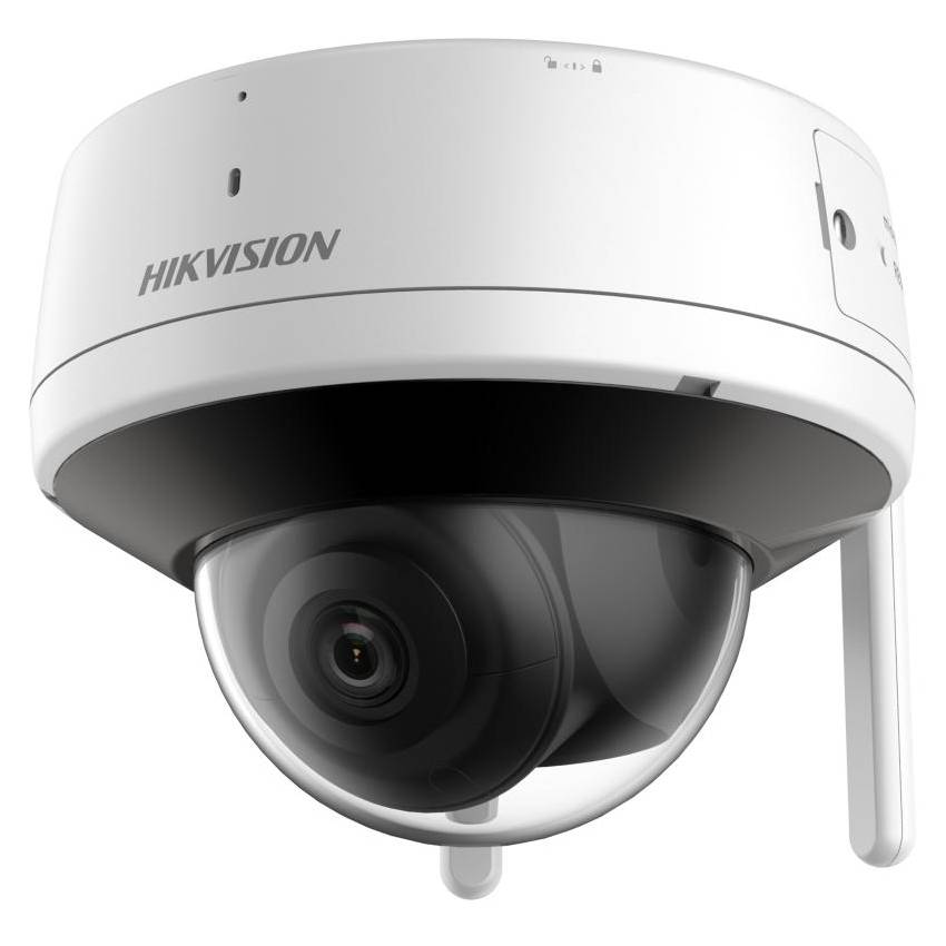 Hikvision security camera on a white background