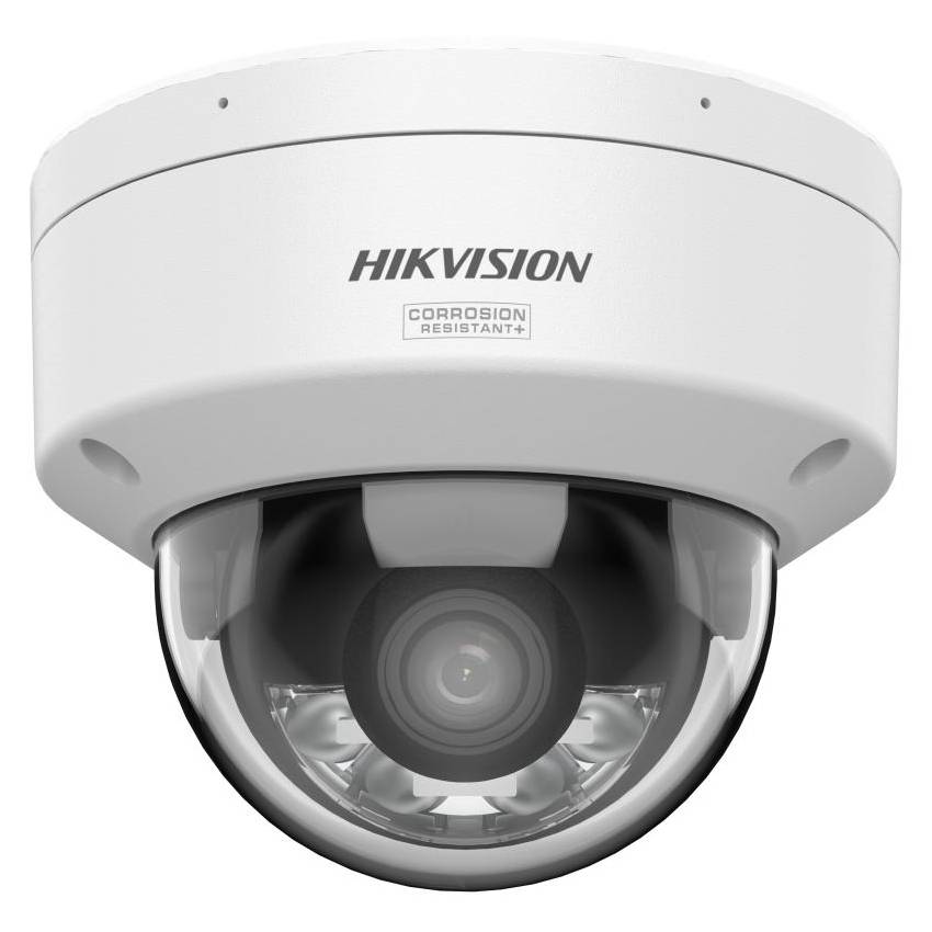 Hikvision security camera on a white background