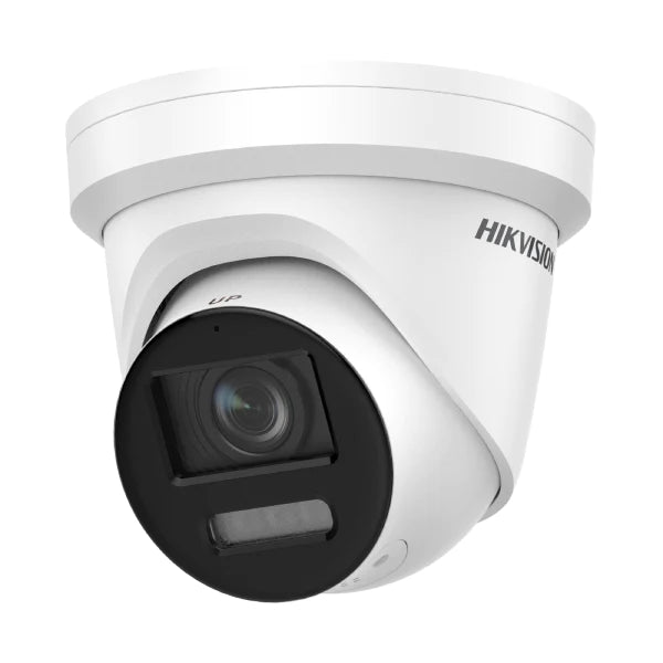 Hikvision 8MP 4K Gen2 Outdoor ColorVu Turret Camera with Acusense & Mic 30m + STROBE, DS-2CD2387G2-LSU/SL