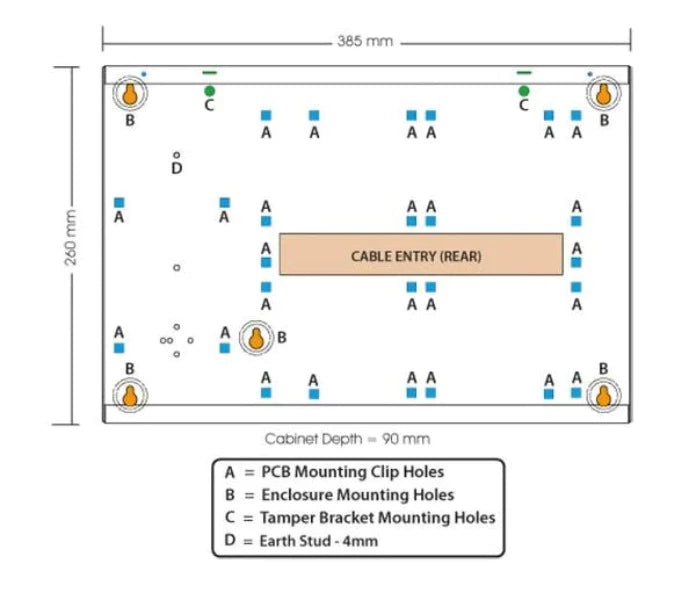 Bosch 6000 Empty Metal Metal Enclosure Box, MW350-Bosch-CTC Security