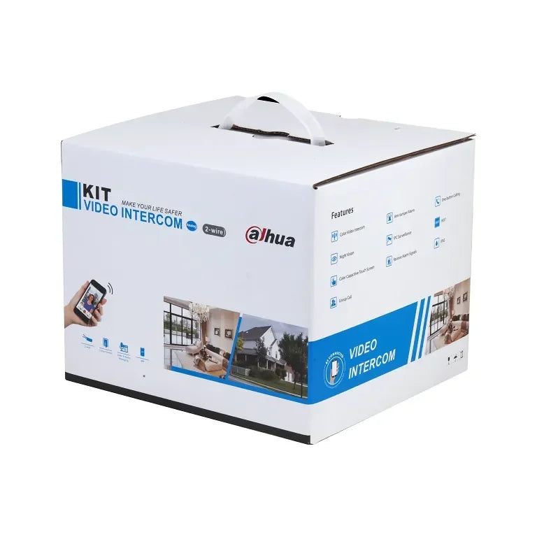 Dahua 2 wire Smartphone Intercom Kit with Dual WIFI Monitor, DHI-KTX01(S)-2M