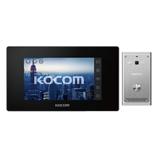 Kocom Video Intercom Kit, KOCKCVD544SDW+KCQ81P