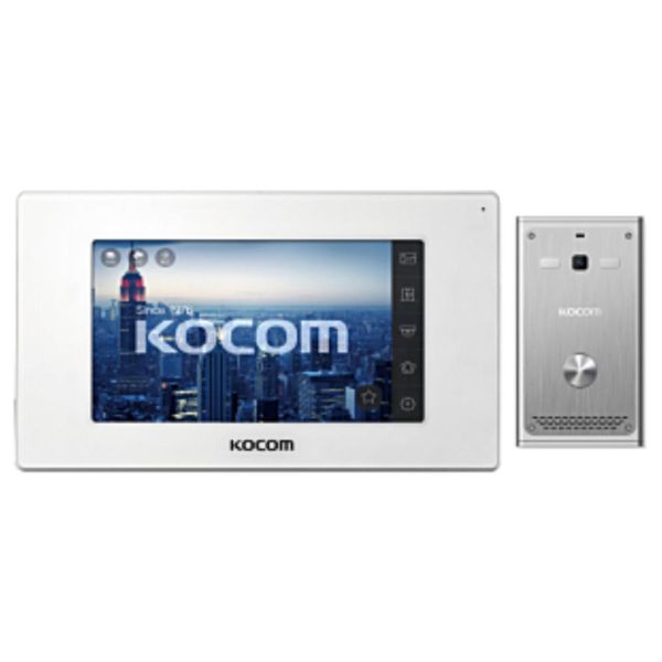 Kocom Video Intercom Kit, KOCKCVD544SDW+KCQ81P