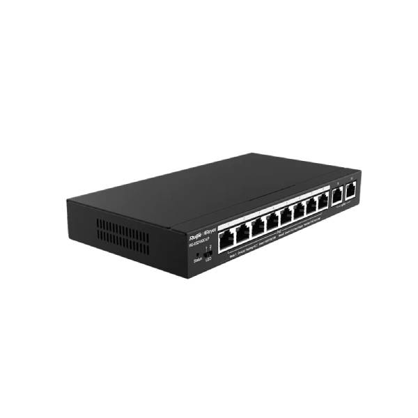 Ruijie Reyee 10 Port Switch (8 x PoE+),RG-ES210GC-LP- CTC Security