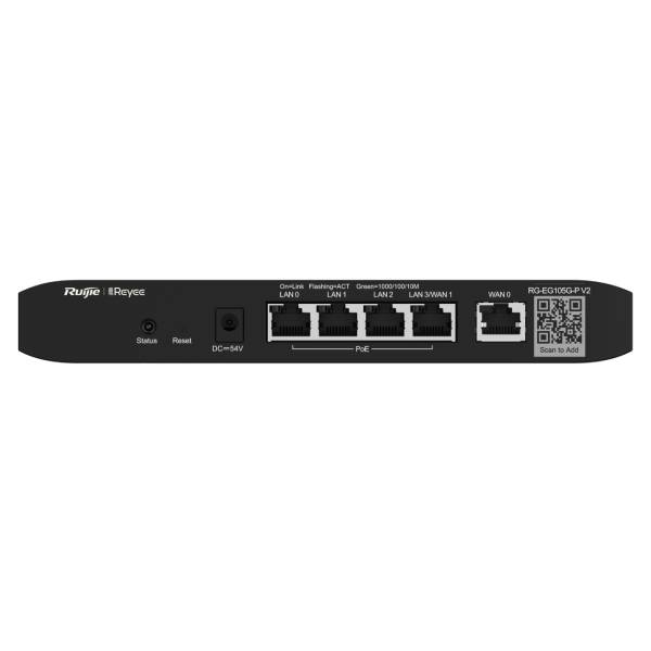 Ruijie Reyee Cloud Managed PoE Router, RG-EG105G-P V2