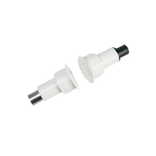 Sentrol Steel Door Recessed Reed Switch, 1" Diameter,  SPDT, Wide Gap, 1" Gap Size , Closed Loop, 1078W-N