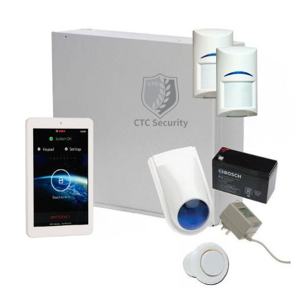 Bosch Solution 2000 Alarm System with 2 x PIR Detectors+ 7" Touch Screen Code pad