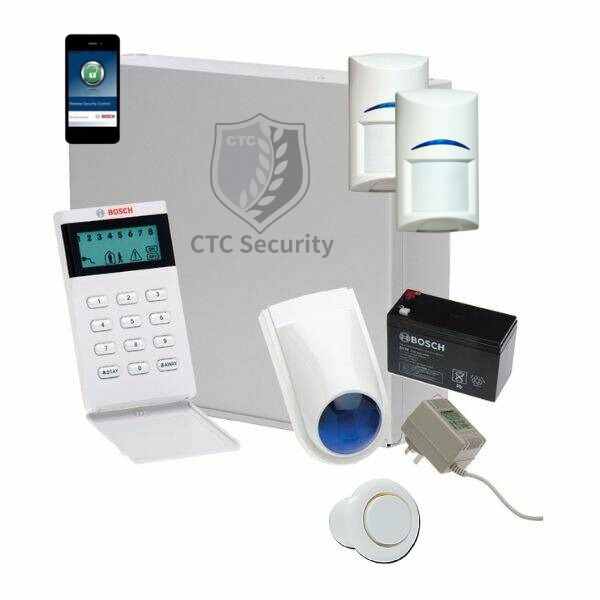 Bosch Solution 2000 Alarm System with 2 x PIR Detectors+ Icon Code pad+ IP Module