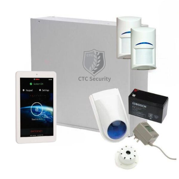 Bosch Solution 2000 Alarm System with 2 x PIR Detectors+ 7" Touch Screen Code pad