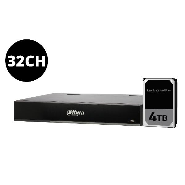 Dahua 32CH AI NVR 4 TB HDD