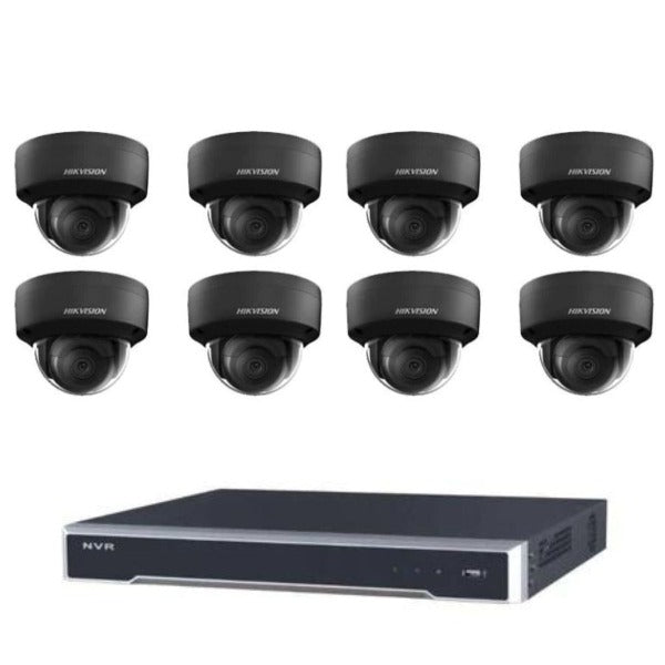 Hikvision CCTV Kit, AcuSense, 8 x 6MP Dome (Mic), 8CH NVR with 3TB HDD