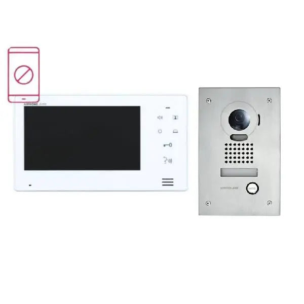 Aiphone Intercom Kit 7" Monitor Flush Mounted Door Station, JOS-1F