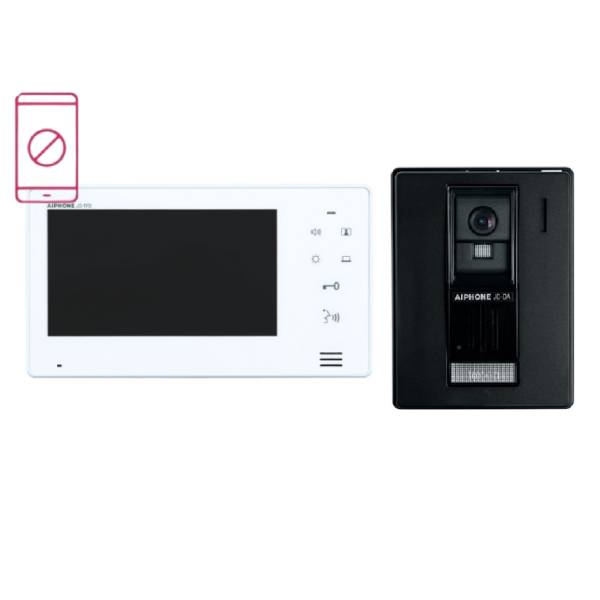 Aiphone Home Intercom Kit, Plastic Surface Mounted Door Station, JO Series, JOS-1A-Intercom Kit-CTC Security