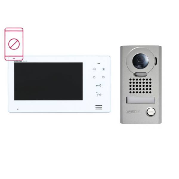Aiphone Intercom Kit 7" Monitor Vandal Resistant Door Station, JOS-1V