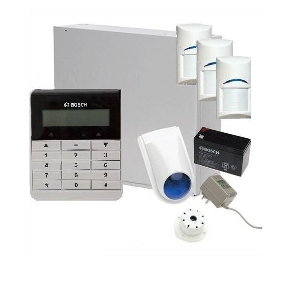 Bosch Solution 3000 Alarm System with 3 x Gen 2 PIR Detectors+ Text Code pad-Alarm System-CTC Security