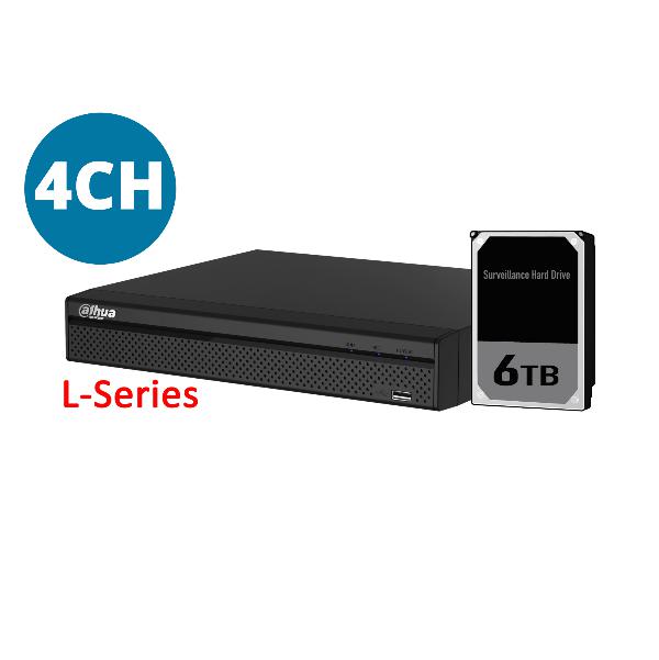 Dahua Lite Series 4 Channel 6TB HDD-CTC Security