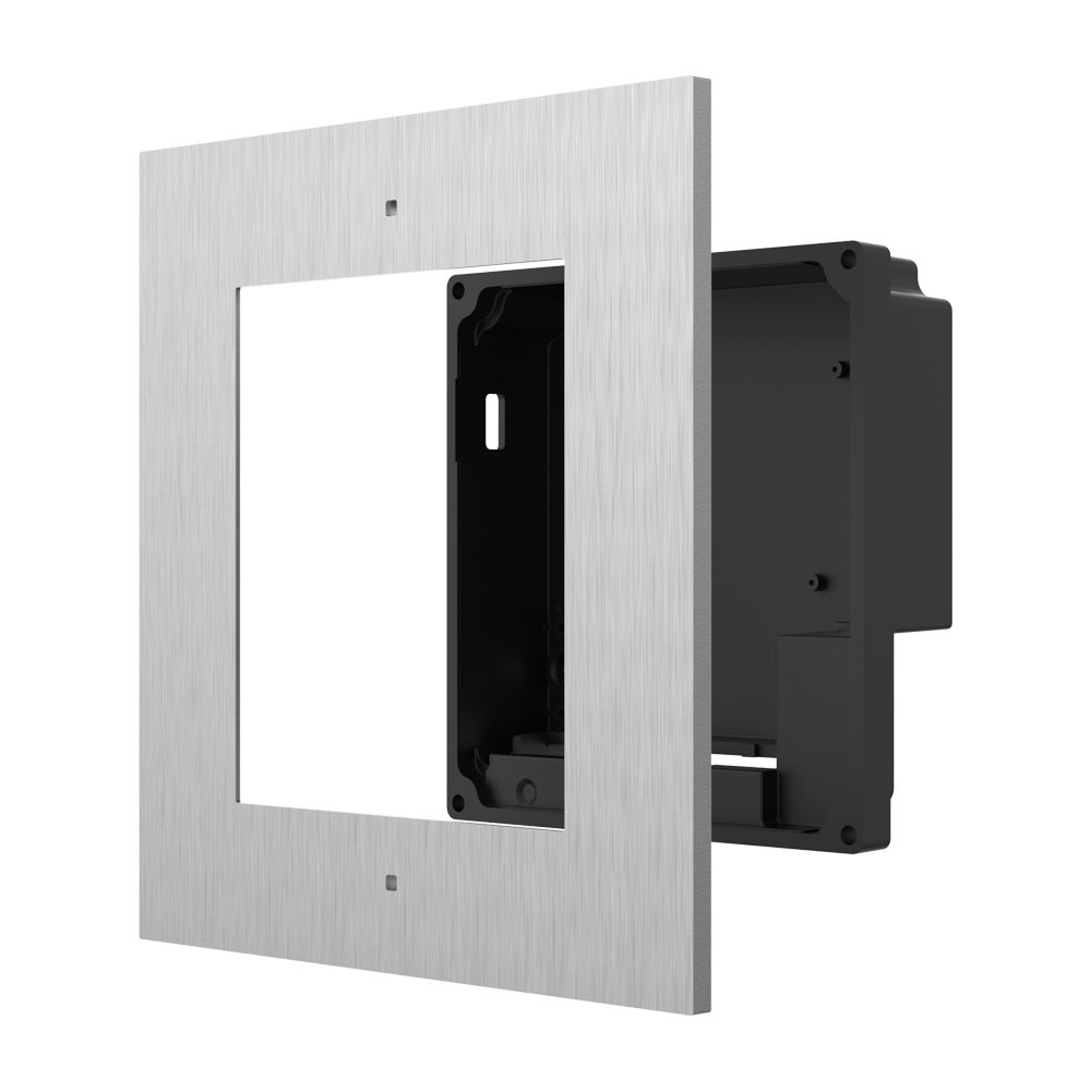 Hikvision Video Intercom Flush Mount 1 Module Housing, DS-KD-ACF1/S (Silver)