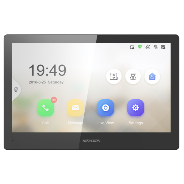 Hikvision Gen2 Video Intercom Room Station 10", DS-KH8520-WTE1