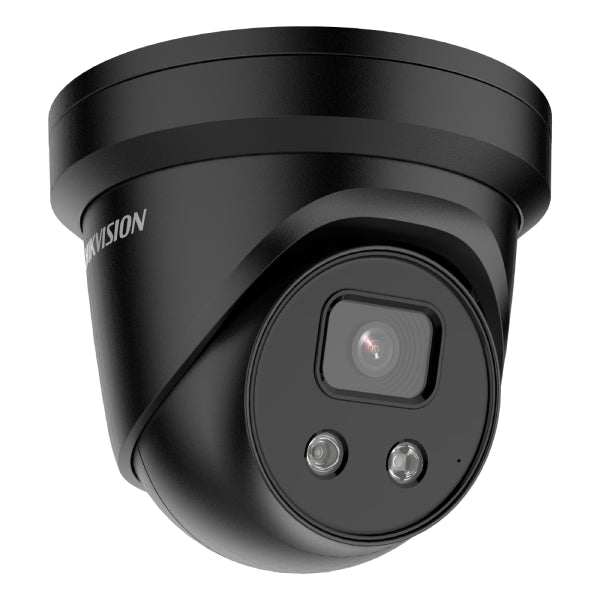 Hikvision 8MP Turret Camera 4K Res, Built-in mic, DarkFighter Technology, Black, DS-2CD2386G2-IU(BL)