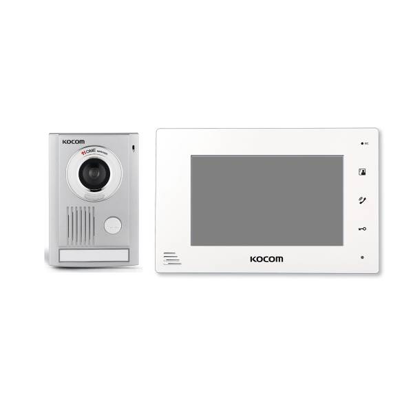 Kocom Video Intercom 7" Screen, Large Door Station, KCV-D374-White-CTC-Security