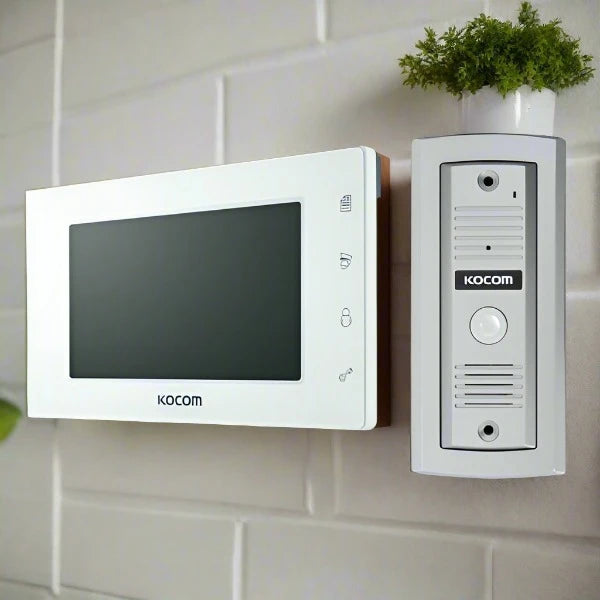 Kocom Video Intercom Kit with Ultra Slim Monitor, KCV504-Kocom-CTC Security