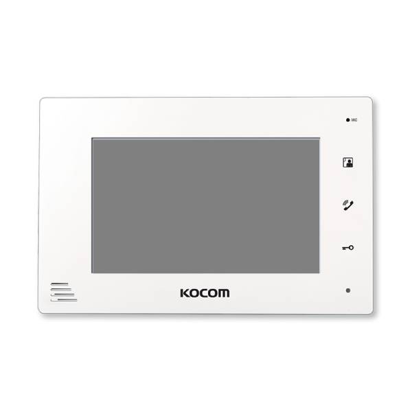 Kocom 7" Additional Monitor for KCV-D374SD, 4 wire system-White