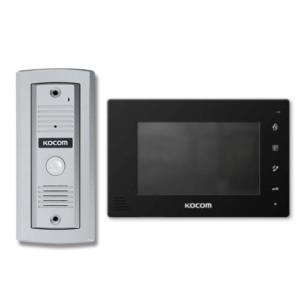 Kocom Home Intercom Kit with Slimline Door Station, 4 Wire-Kocom-CTC Security