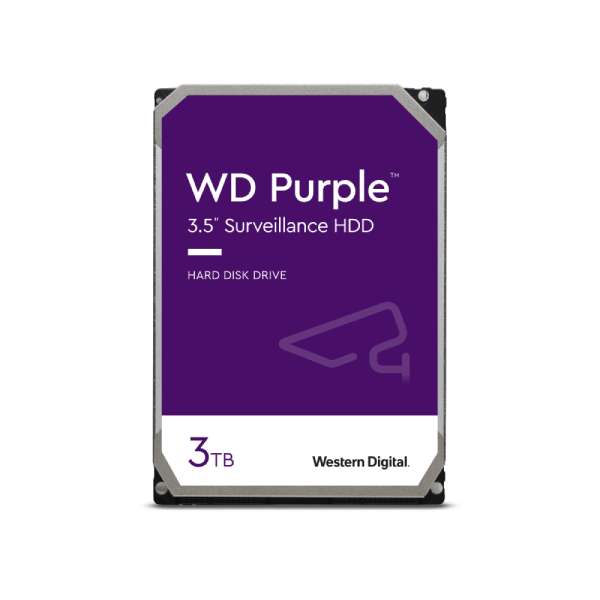 Western Digital 3TB Hard Drive Purple- CTC Security