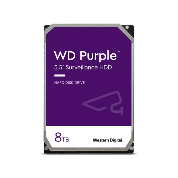 Western Digital 8TB Hard Drive Purple-CTC Security