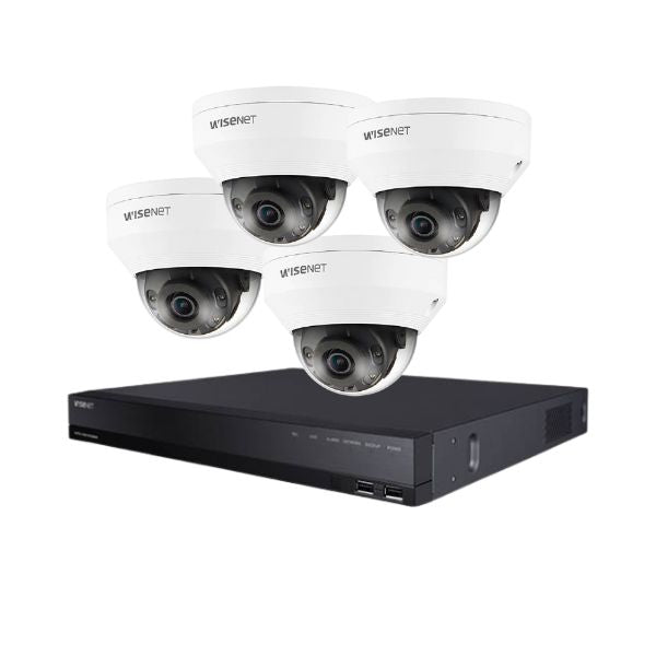 Wisenet Samsung CCTV Camera Surveillance Kit with clear image quality