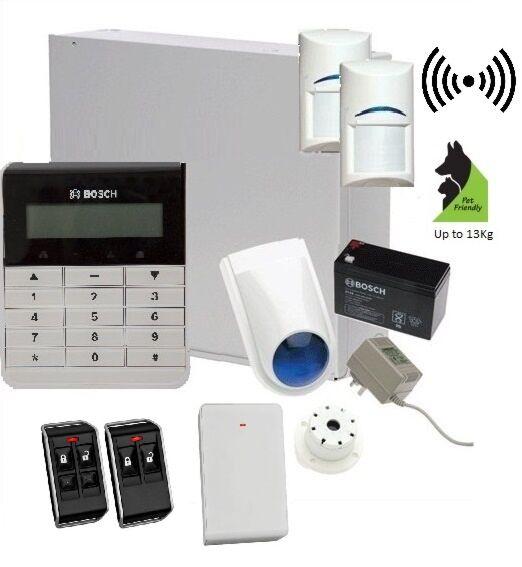 Bosch Solution 3000 Alarm System with 2 x Wireless detectors +Text Code pad, Plastic remotes-Alarm System-CTC Security