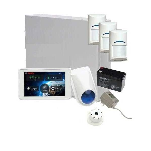 Bosch Solution 3000 Alarm System with 3 x Gen 2 PIR Detectors+ 5" Touch Screen Code pad-Alarm System-CTC Security