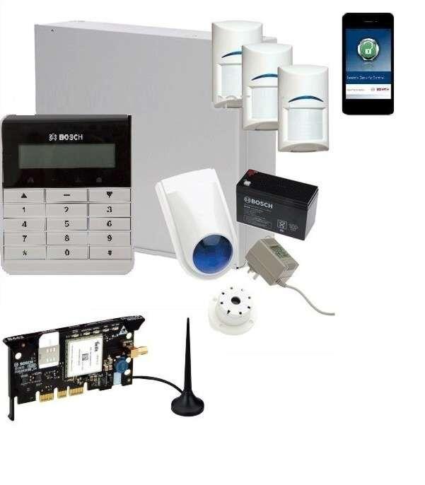 Bosch Solution 3000 Alarm System with 3 x Gen 2 PIR Detectors+ Text Code pad+GSM Module-Alarm System-CTC Security
